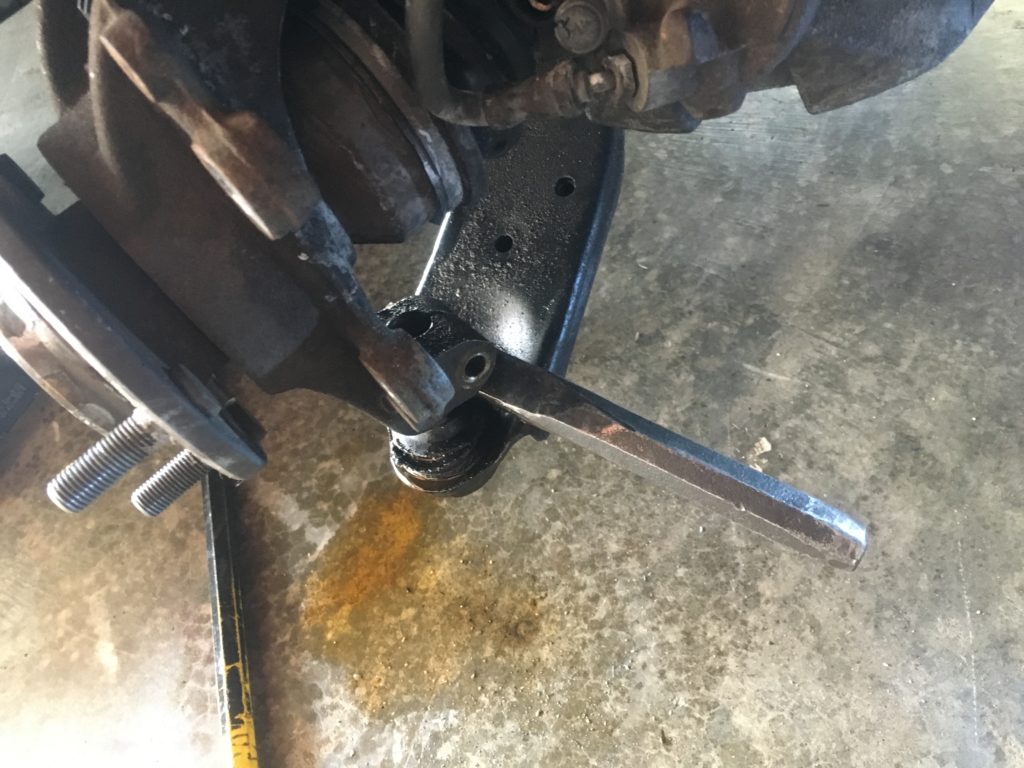 lower control arm ball joint removal 2004 mazda 3