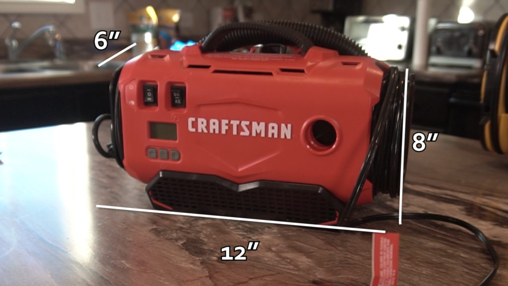 Best Portable Tire Inflator Craftsman Measurements