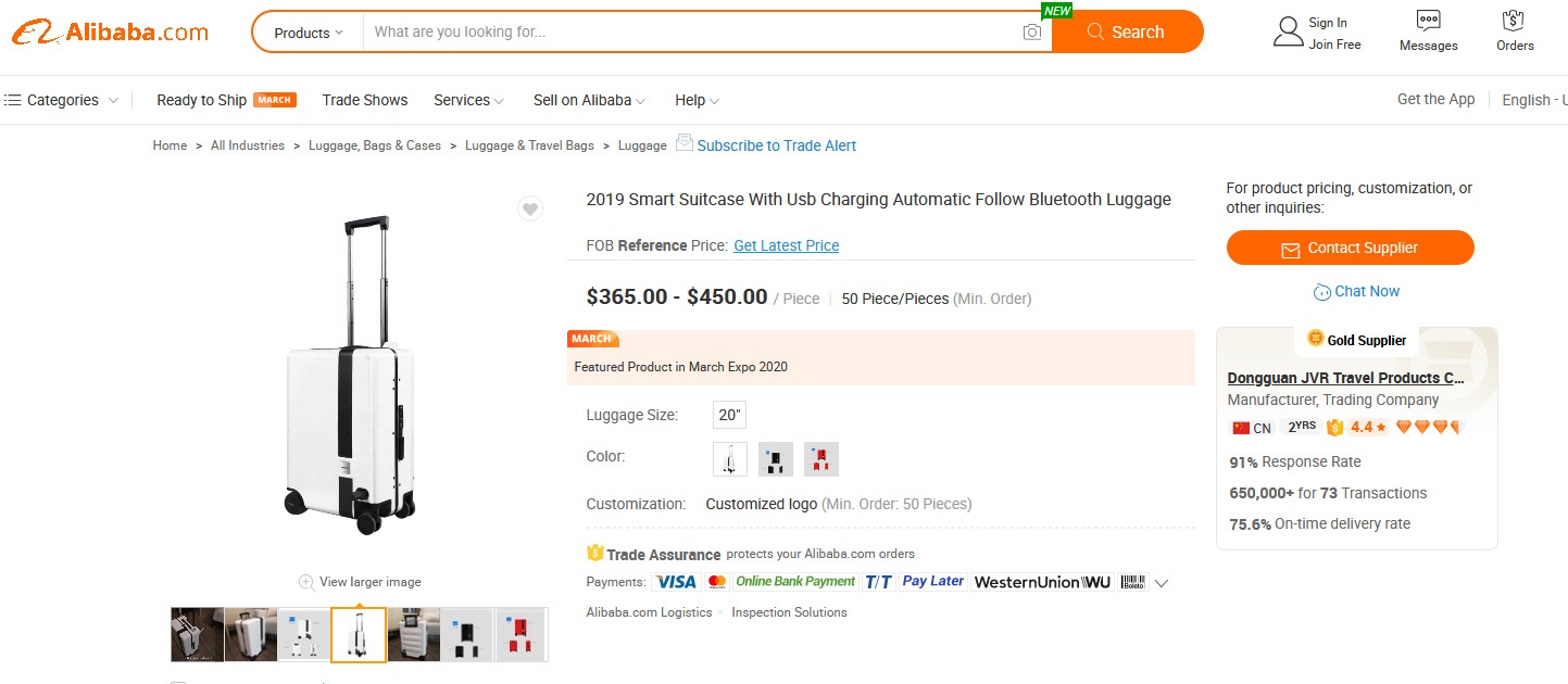 Naucrates Alibaba.com Screenshot
